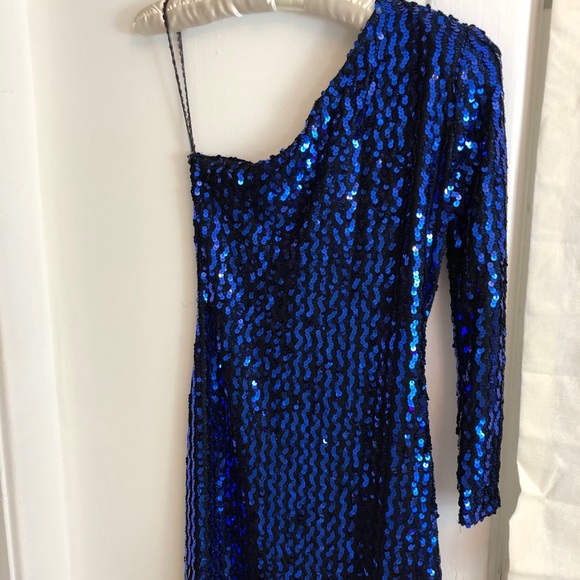 Karen Okada Climax Dresses & Skirts - KAREN OKADA CLIMAX blue one shoulder long dress